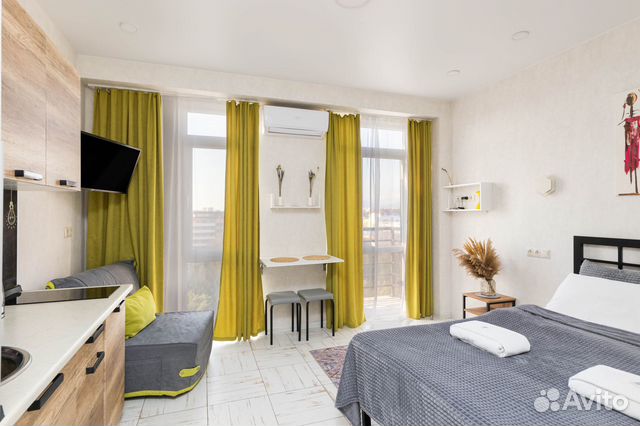 

Квартира-студия, 21 м², 2 кровати
