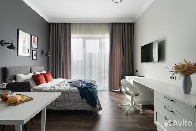 

Квартира-студия, 30 м², 1 кровать