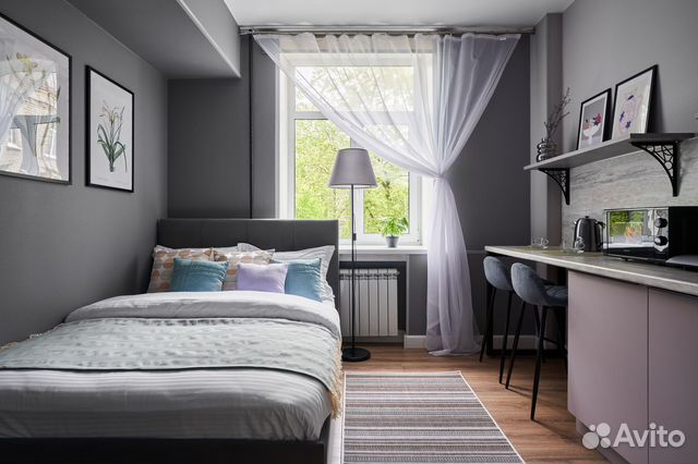

Квартира-студия, 16 м², 1 кровать