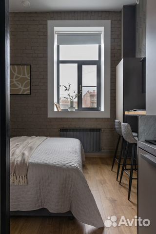 

Квартира-студия, 17 м², 1 кровать