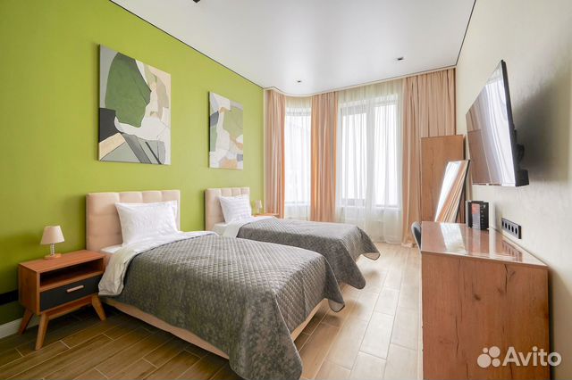 

Квартира-студия, 29 м², 2 кровати