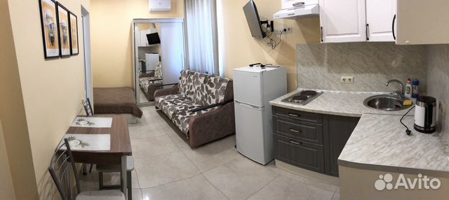

Квартира-студия, 28 м², 2 кровати