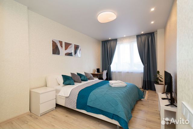 

1-к. квартира, 40 м², 2 кровати