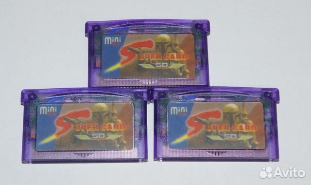 Supercard MiniSD флешка Nintendo Gameboy Advance