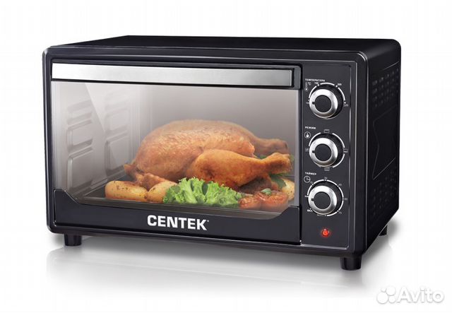 Жарочный шкаф centek ct 1540 convection сталь 50л 2000вт двойн стекло внутр подсветка max 320