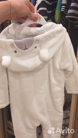 Демисезонный велюровый комбенизон mothercare 86 ра Демисезонный велюровый комбенизон mothercare 86 ра
