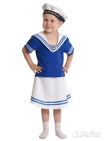 Детский военный костюм Морячка, арт. 5036 Детский военный костюм Морячка, арт. 5036