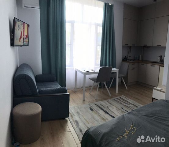 

Квартира-студия, 28 м², 2 кровати