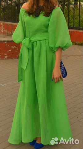 Платье Ульяны Сергеенко цвета сочной зелени Платье Ульяны Сергеенко цвета сочной зелени