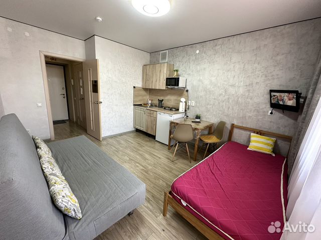 

Квартира-студия, 24 м², 2 кровати