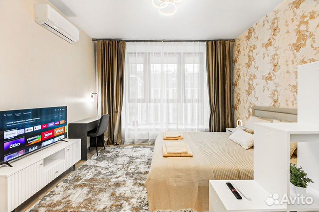 

Квартира-студия, 35 м², 1 кровать