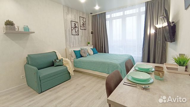 

Квартира-студия, 28 м², 2 кровати