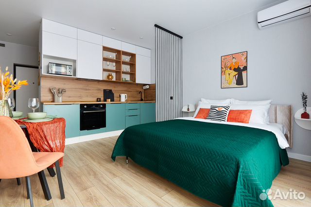 

Квартира-студия, 29,9 м², 2 кровати