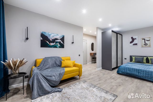 

1-к. квартира, 42 м², 2 кровати