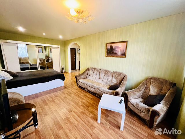 

1-к. квартира, 44 м², 3 кровати