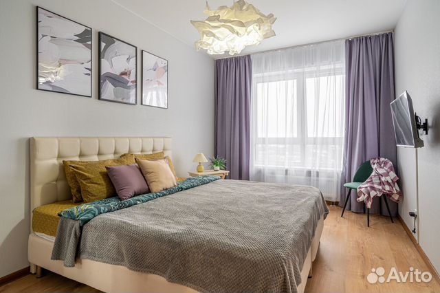

1-к. квартира, 47 м², 3 кровати