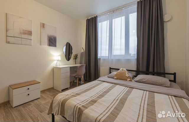 

1-к. квартира, 42 м², 2 кровати