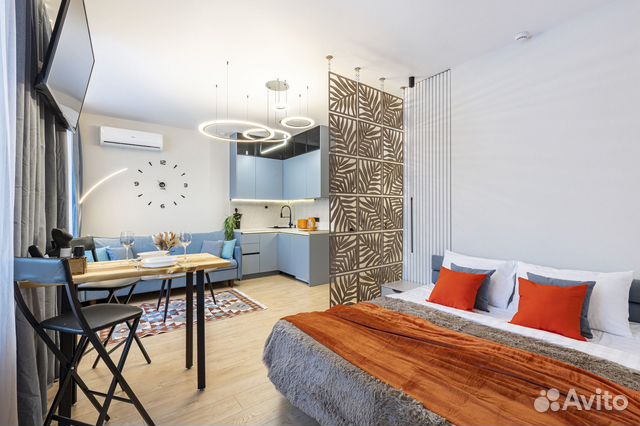 

Квартира-студия, 30 м², 2 кровати