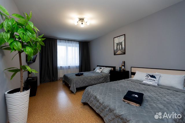 

1-к. квартира, 43 м², 3 кровати
