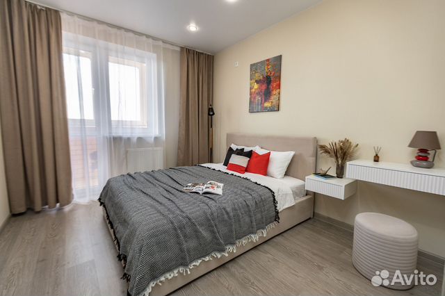 

1-к. квартира, 38 м², 2 кровати