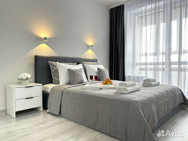 

1-к. квартира, 46 м², 2 кровати