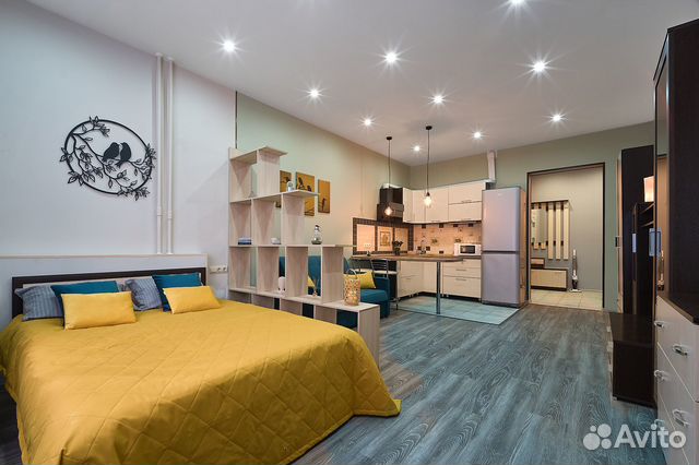

Квартира-студия, 35 м², 2 кровати