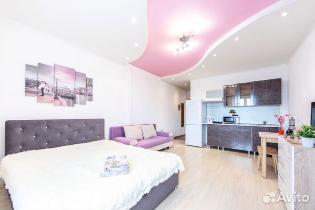 

Квартира-студия, 35 м², 2 кровати