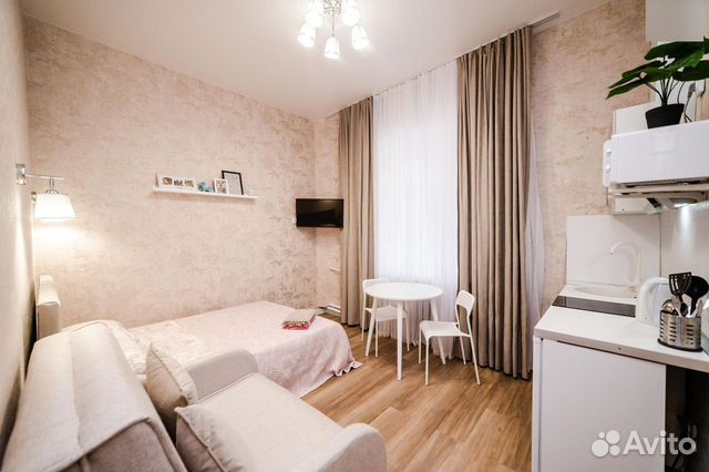 

Квартира-студия, 21 м², 2 кровати