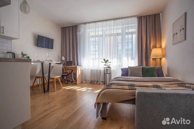 

Квартира-студия, 34 м², 2 кровати