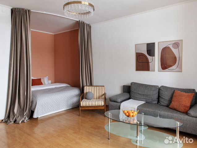 

1-к. квартира, 38,5 м², 2 кровати