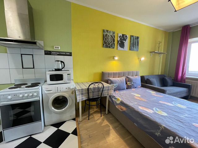 

Квартира-студия, 28 м², 2 кровати