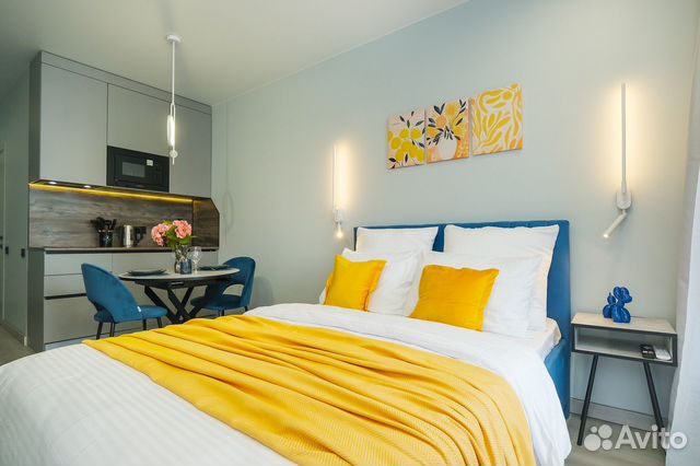 

Квартира-студия, 22 м², 2 кровати