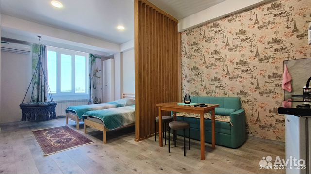 

Квартира-студия, 35 м², 3 кровати