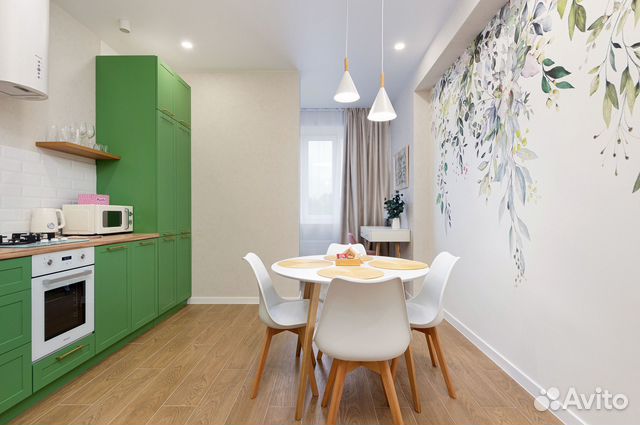 

1-к. квартира, 40 м², 2 кровати
