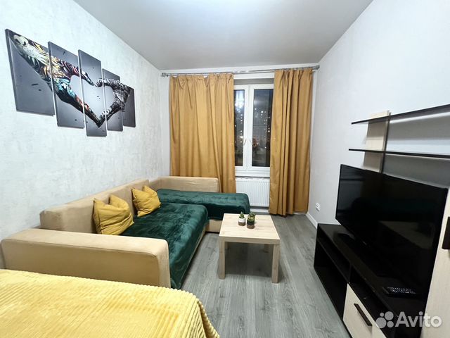 

1-к. квартира, 40 м², 2 кровати