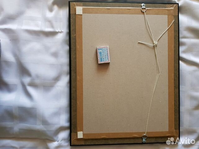 Картина Село и маки, вышивка крестиком