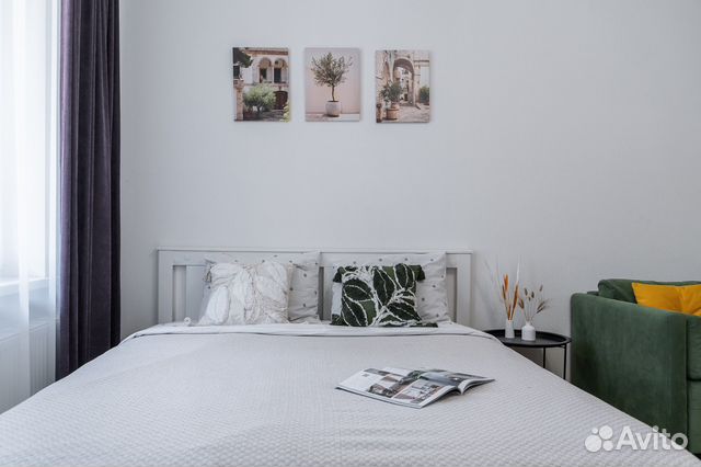 

Квартира-студия, 28 м², 2 кровати