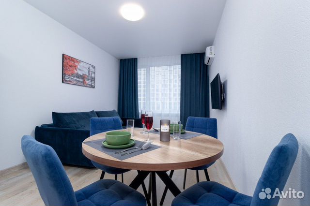 

1-к. квартира, 52 м², 2 кровати