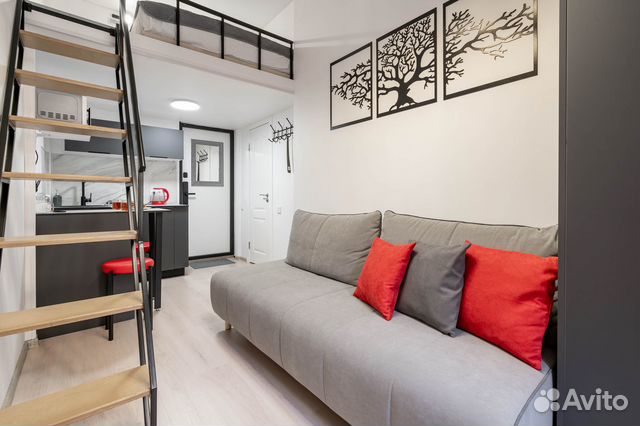 

1-к. квартира, 18 м², 2 кровати