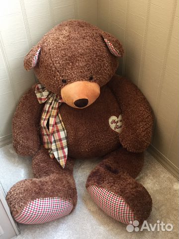 Огромный плюшевый медведь 1,4 метра Огромный плюшевый медведь 1,4 метра