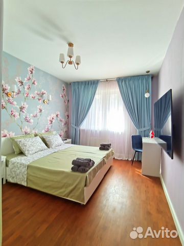 

1-к. квартира, 45 м², 2 кровати