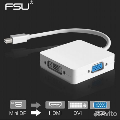 3 в 1 Mini DisplayPort на hdmi-VGA-DVI 3 в 1 Mini DisplayPort на hdmi-VGA-DVI