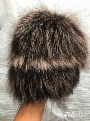 Зимняя шапка из песца