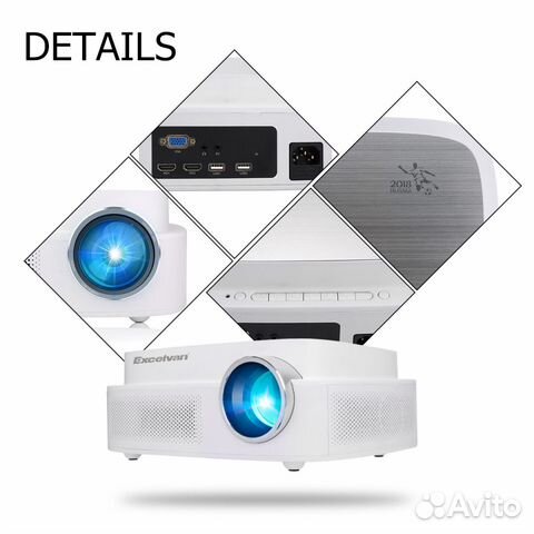 Кинопроектор Excelvan Q7 светодиодный ЖК-дисплей