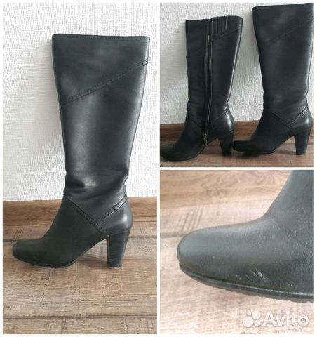 Сапоги демисезон, кожа, 36р