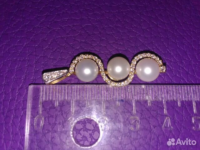 Кулон подвеска золото 750 жемчуг бриллианты Кулон подвеска золото 750 жемчуг бриллианты