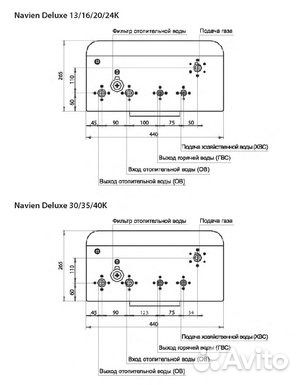 Схема подключения котла навьен делюкс 24к