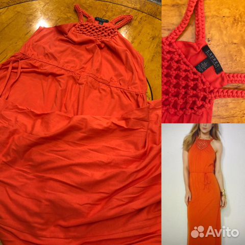 Сарафан 46-50 новый длинный яя хлопок Ralph Lauren Сарафан 46-50 новый длинный яя хлопок Ralph Lauren
