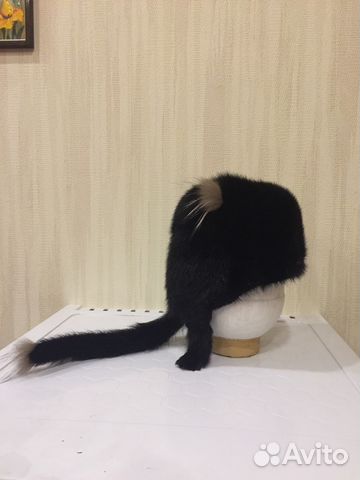 Шапка норковая «Кошка»