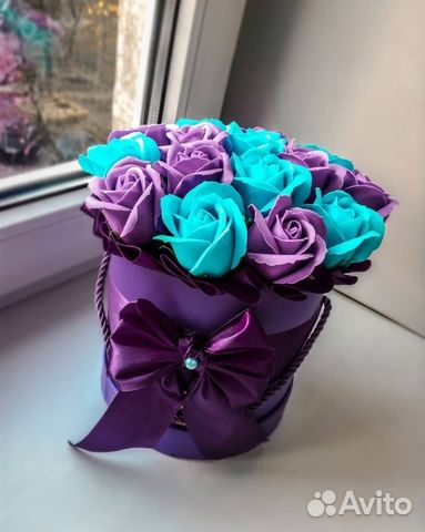 Розы из мыла
